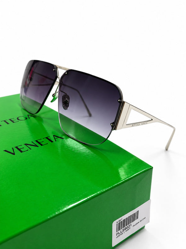Lentes de Sol Bottega Veneta Rectangular BV1065S Azulado