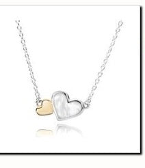 Collar Corazon Dos Tonos Pandora N05