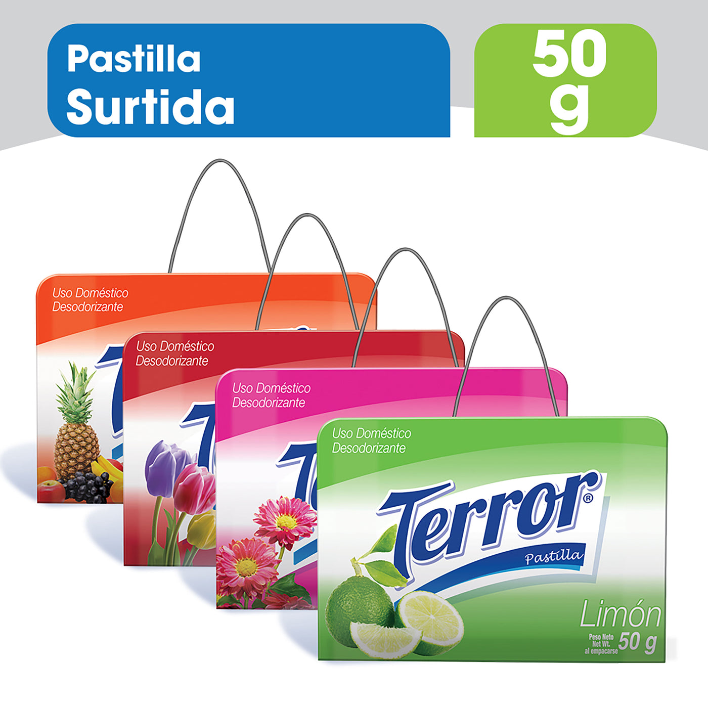 Pastilla Desodorizante Terror Aroma Surtido - 50 G