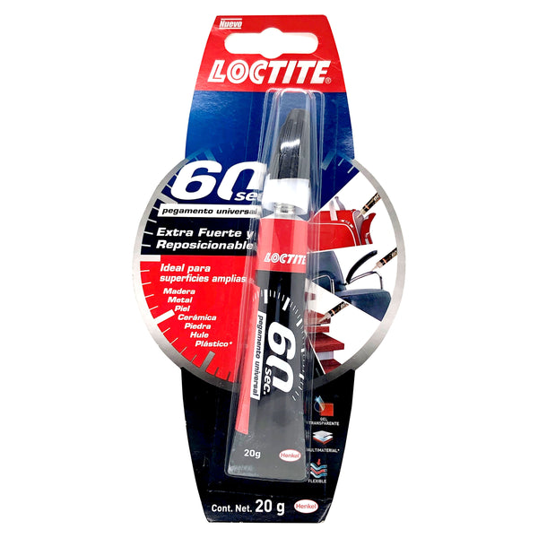 Pegamento Instantáneo Loctite 60 Segundos - 20g