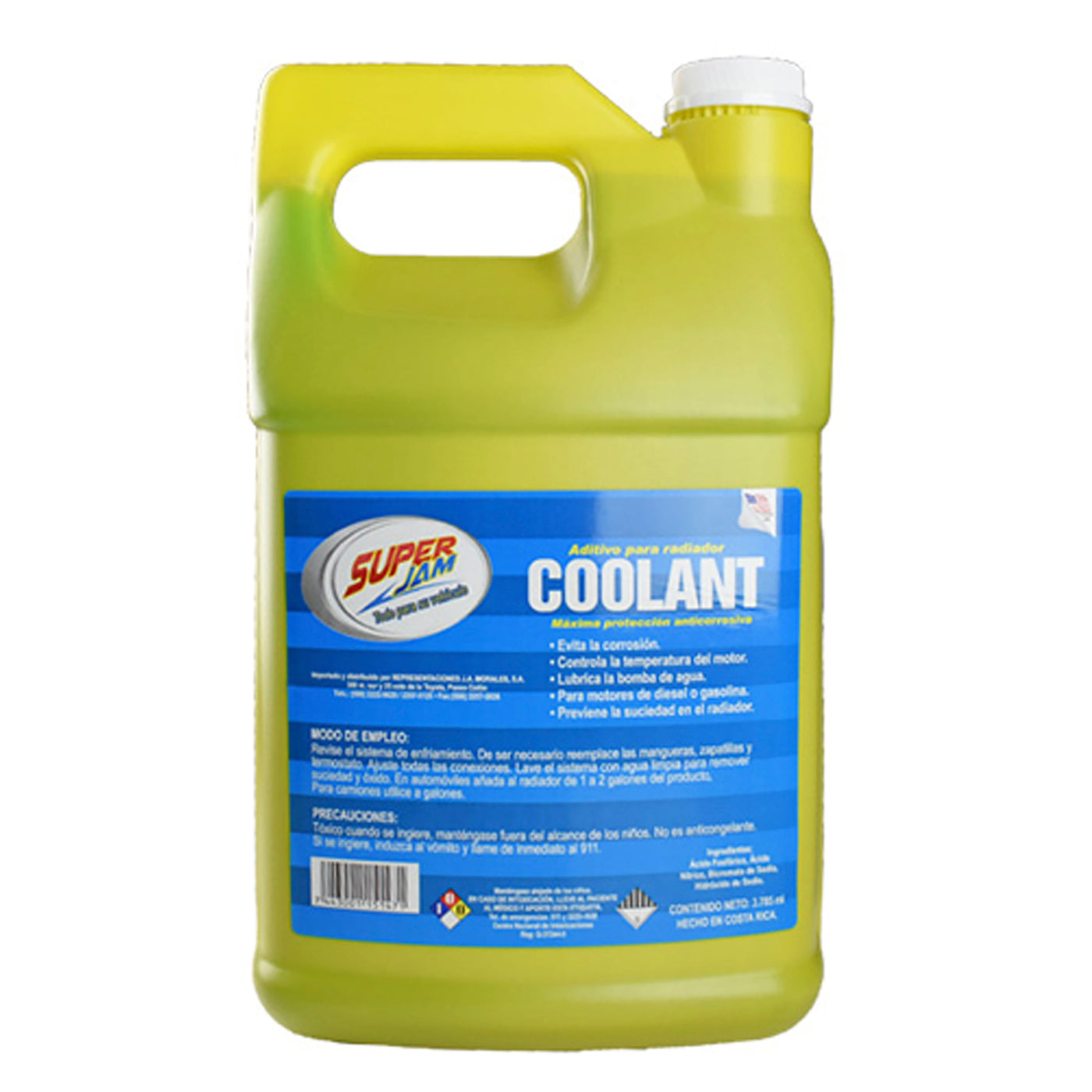 Refrigerante Para Carro Super Jam Para Radiador - 3.78 L