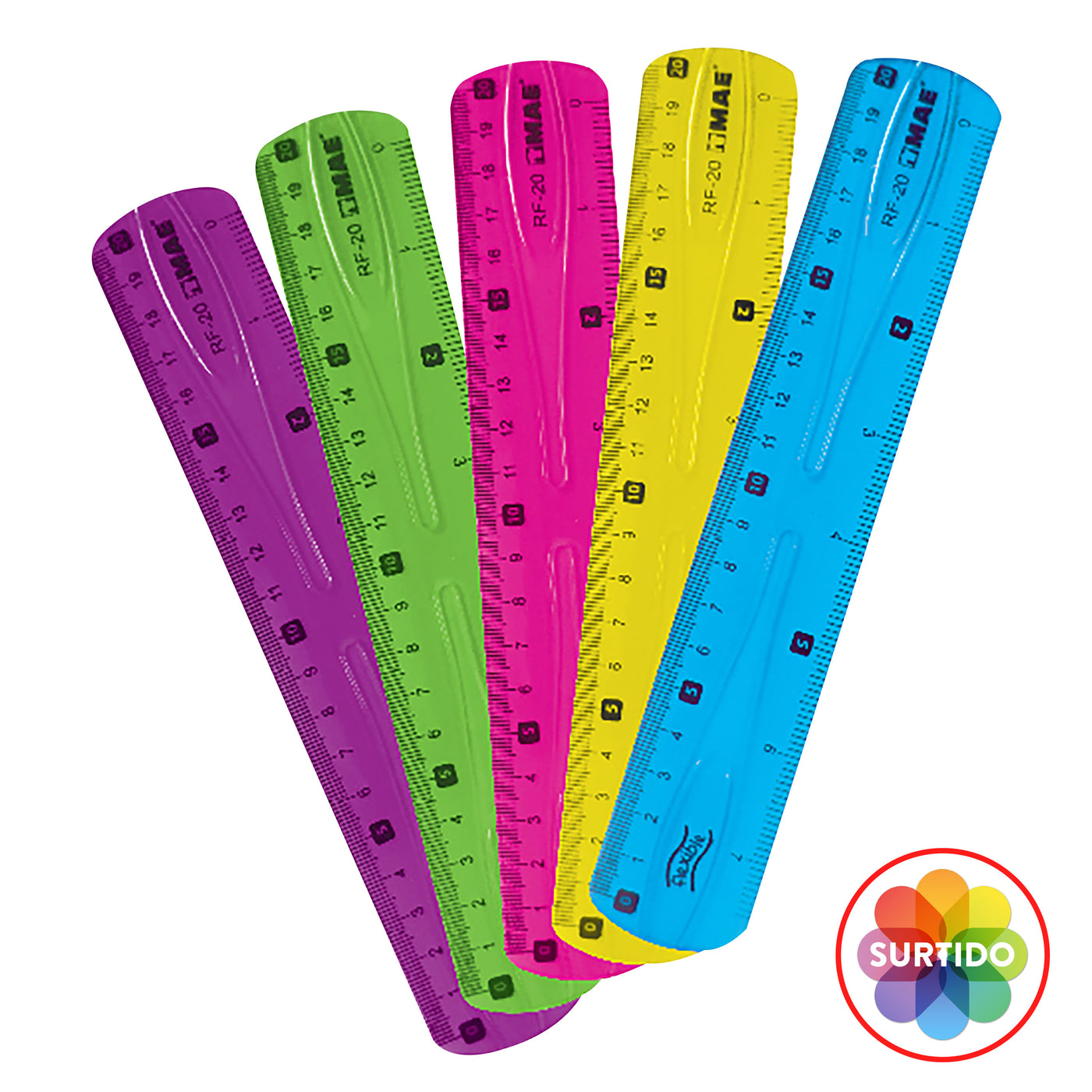 Regla Flexible Mae, Surtido -1 Und/ 20cm