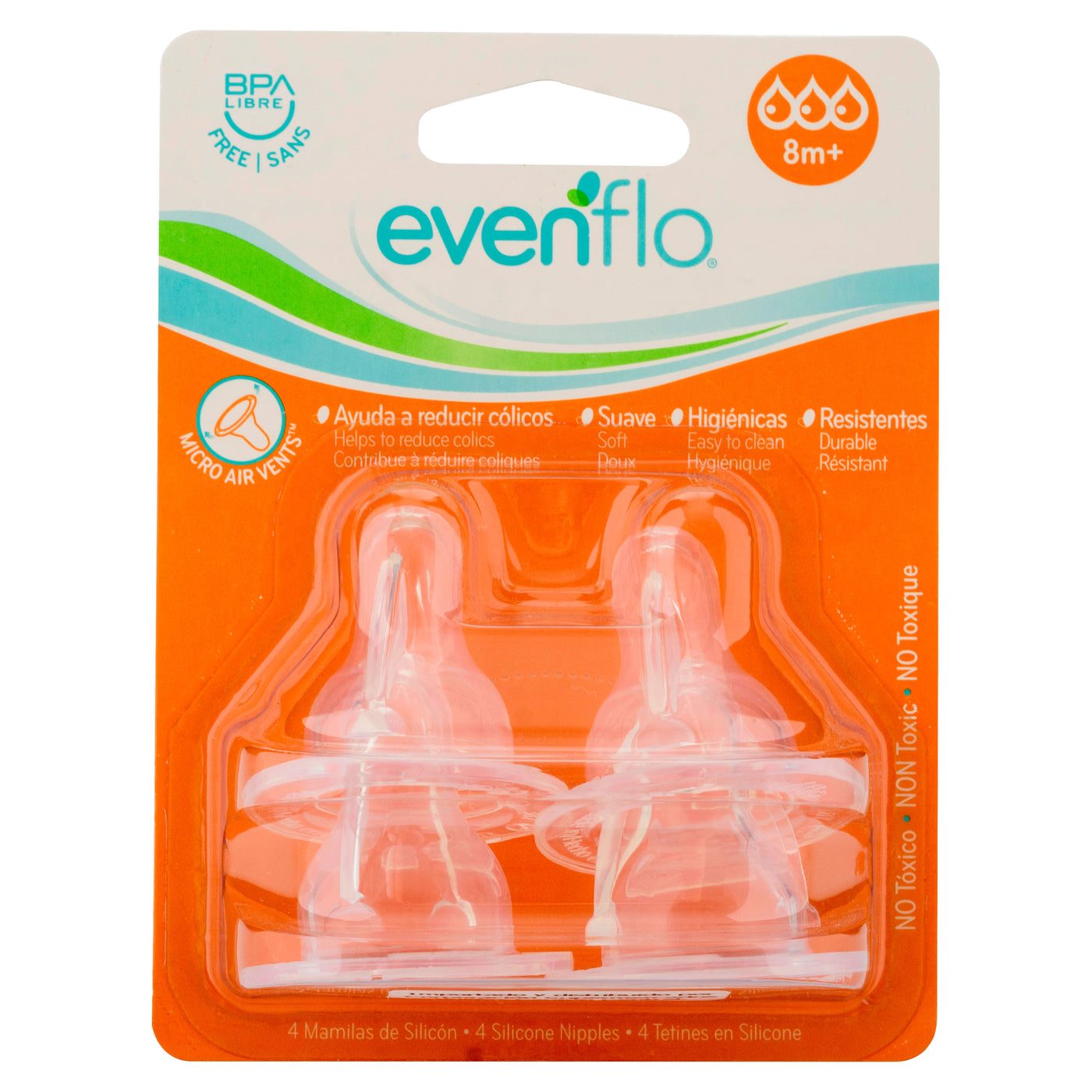 Repuestos Para Biberón Evenflo, Paquete Con 4 Repuestos