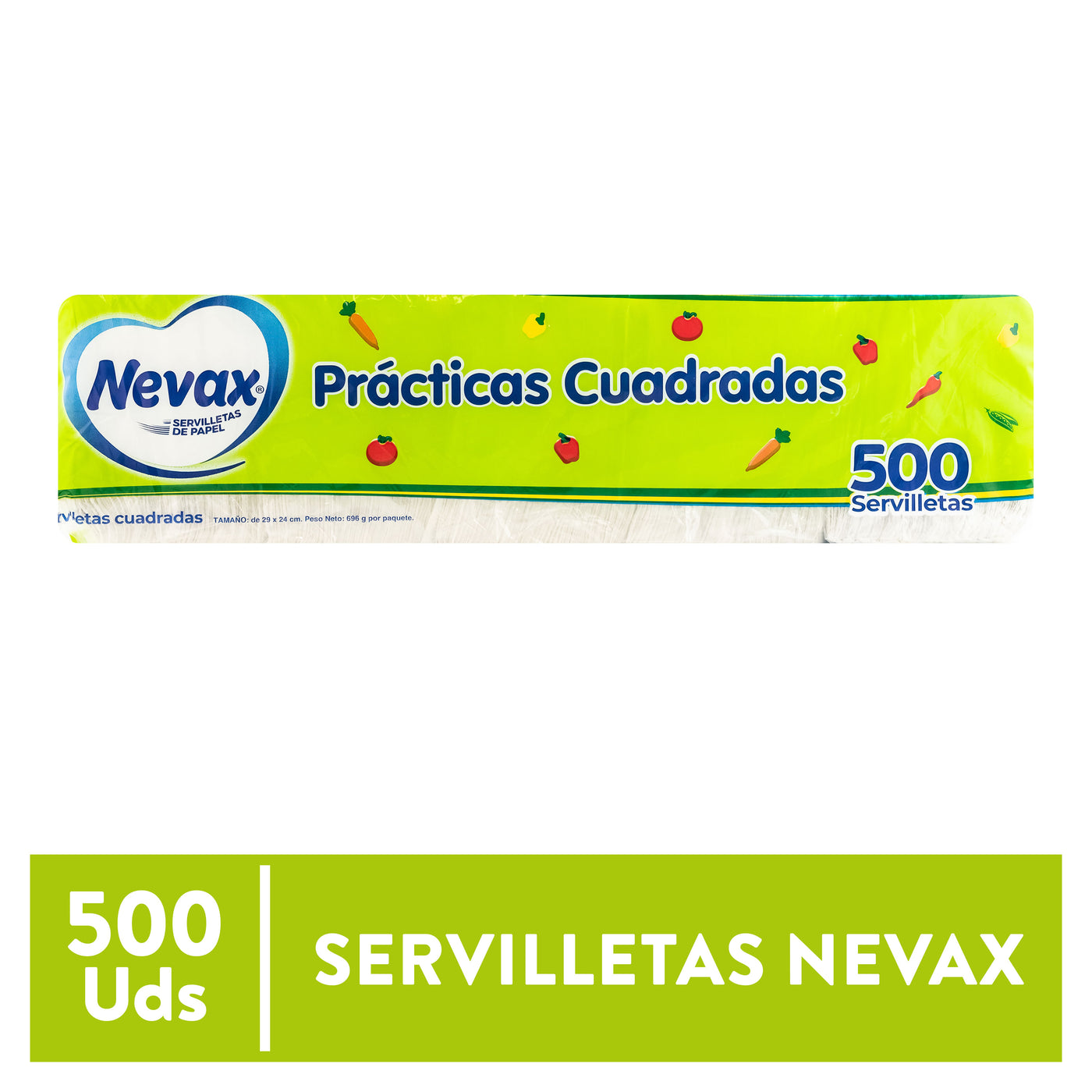 Servilletas Nevax De Papel Prácticas Cuadradas - 500 Uds