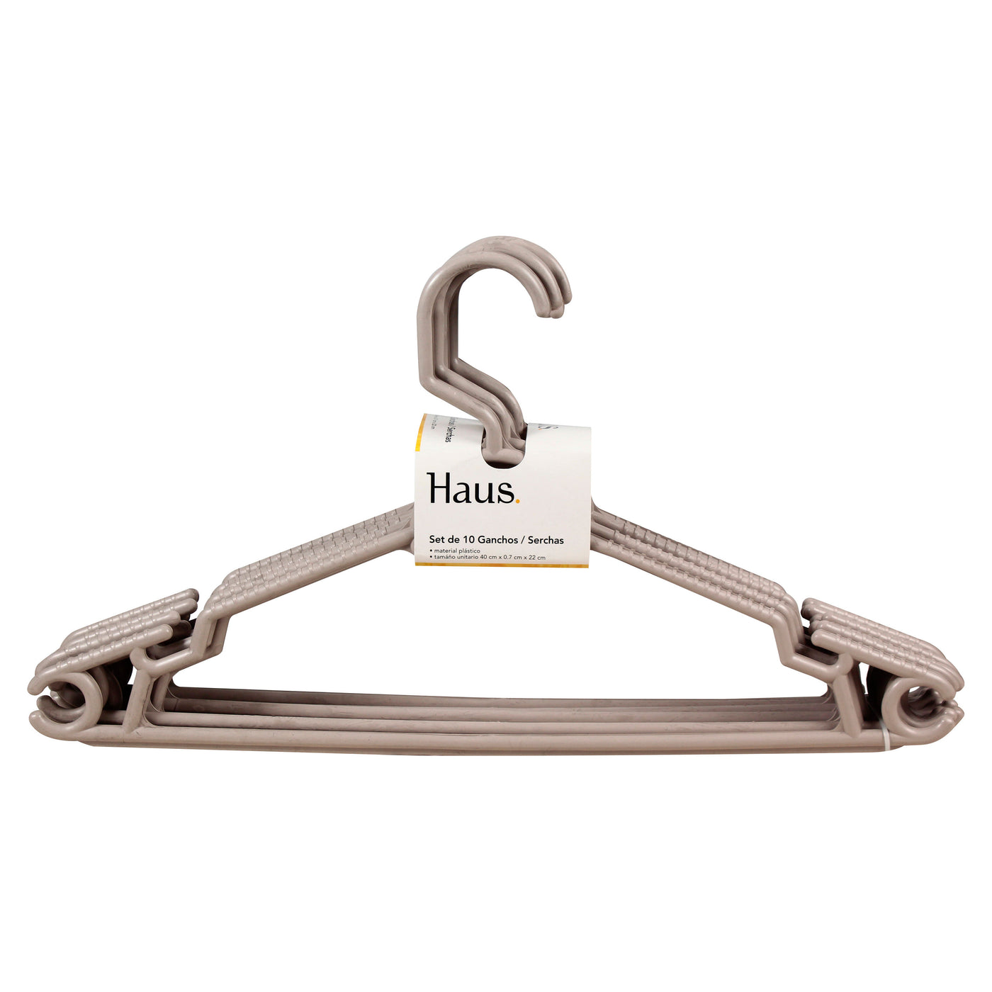 Ganchos Haus Para Ropa - 10 Pzas