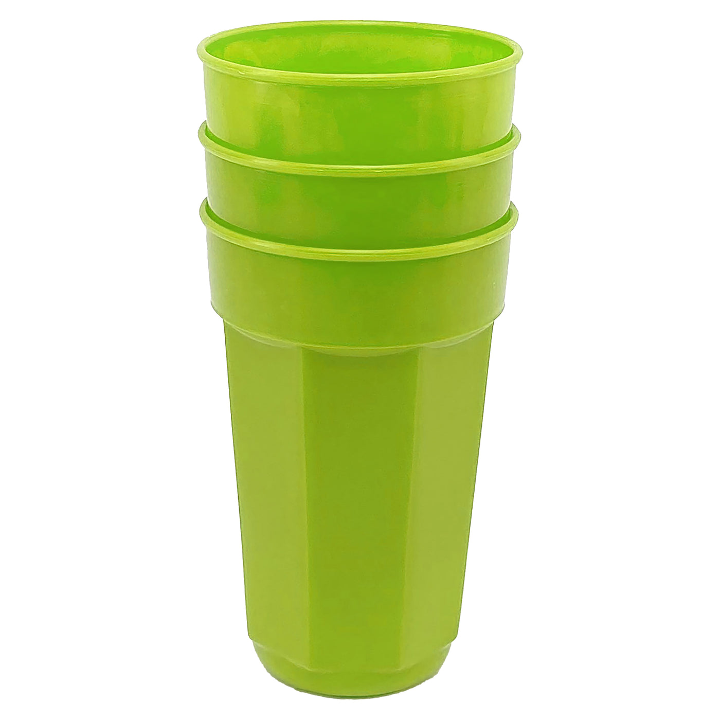Set Vaso Guateplast Cross Facetado 3 Unidades