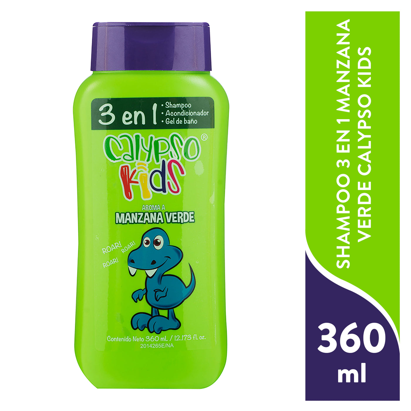 Shampoo Calypso Kids 3en1 Manzana Verde - 360ml