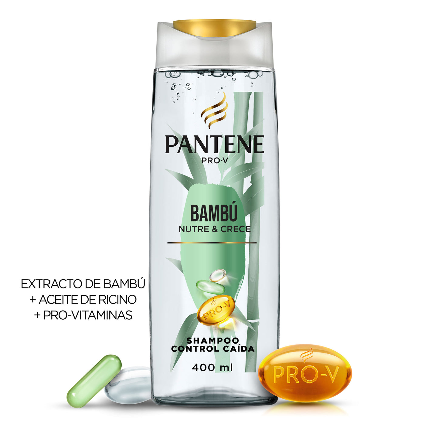 Shampoo Pantene Pro-v Bambú Nutre & Crece 400 Ml
