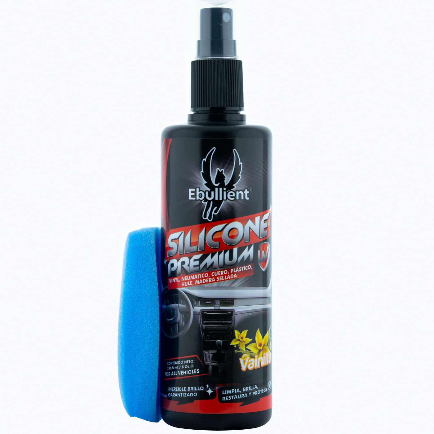 Silicón Para Carro Ebullient Premium Vainilla - 240 Ml