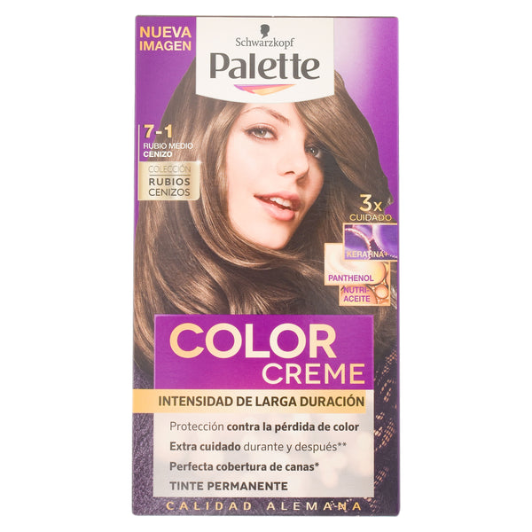 Tinte Capilar Schwarzkopf Palette Color Rubio Medio Cenizo - 50 Ml