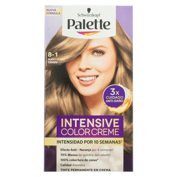 Tinte Palette Rubio Claro Cenizo - 50 Ml
