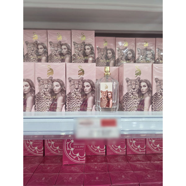 Perfume Eau de Parfum Natural Spray 100ml para Dama Caja Leopardo Dorado
