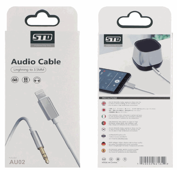 Cable Auxiliar IP a 3.5mm AU03