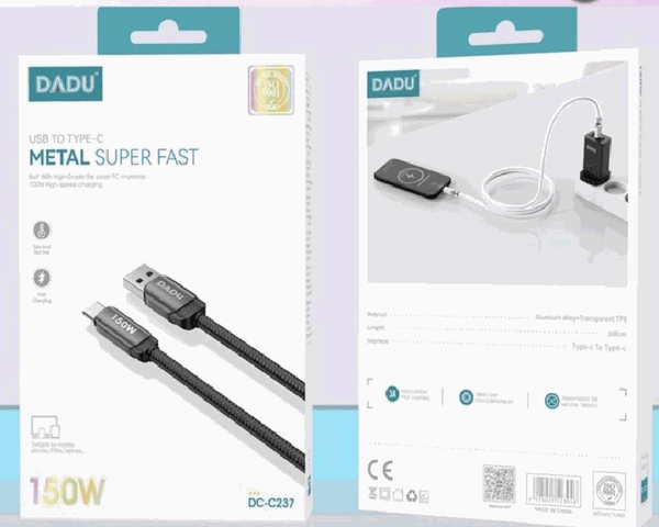 Cable Dadu Auxiliar USB-C 150W DC-C237