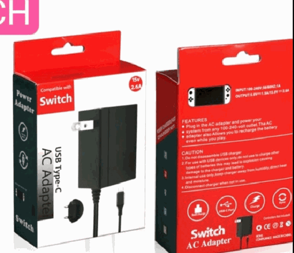 Cargador de Nintendo Switch