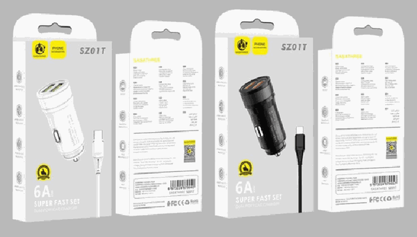 Cargador para Carro Doble USB 6A