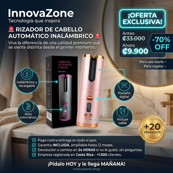 Rizador de Cabello Automático Inalámbrico