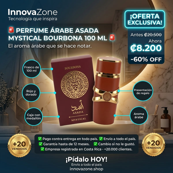 Perfume Árabe ASADA MYSTICAL Bourbona 100 ml - oferta