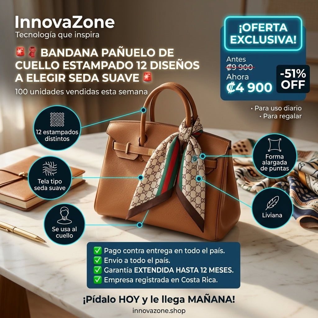 Bandana pañuelo estampado - oferta