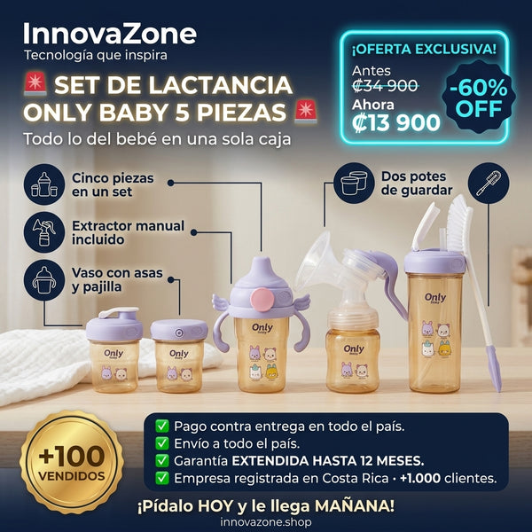 Set de Lactancia Only Baby · 5 Piezas