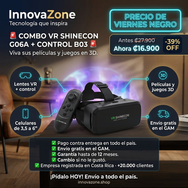 Combo VR Shinecon G06A + Control B03 - oferta