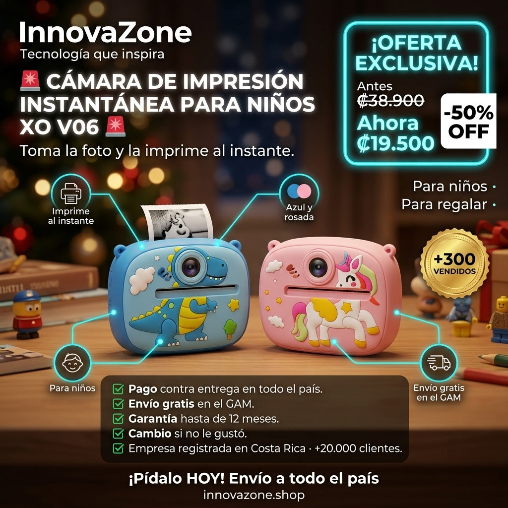 Cámara de impresión instantánea para niños XO V06 - oferta