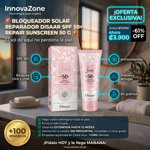 Bloqueador Solar Reparador Disaar SPF 50+ Repair Sunscreen 50 g - oferta