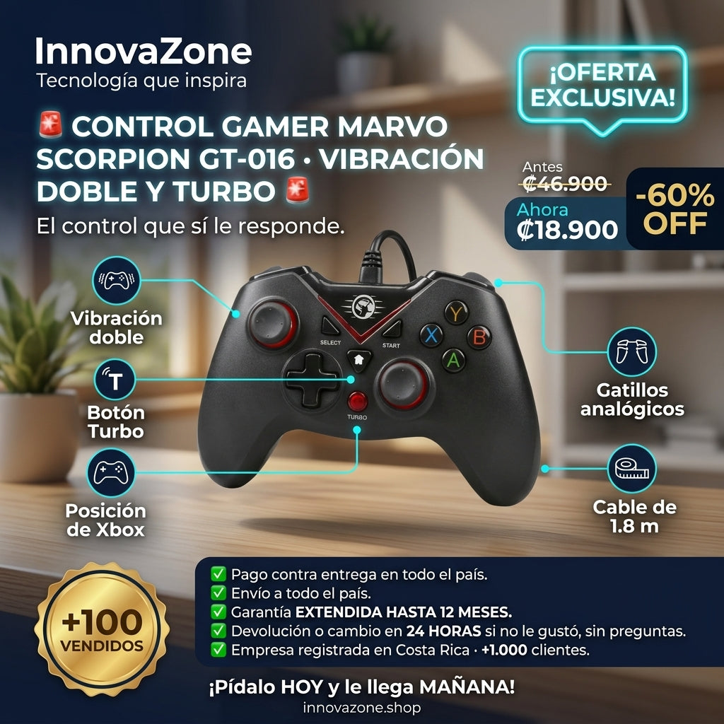 Control Gamer MARVO Scorpion GT-016 - oferta