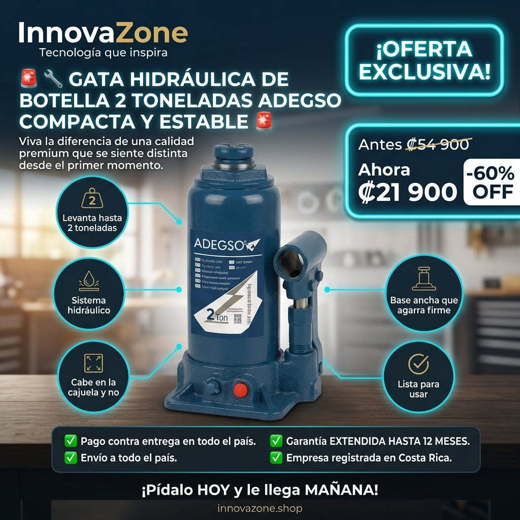 Gata Hidráulica de Botella 2 Toneladas ADEGSO - oferta
