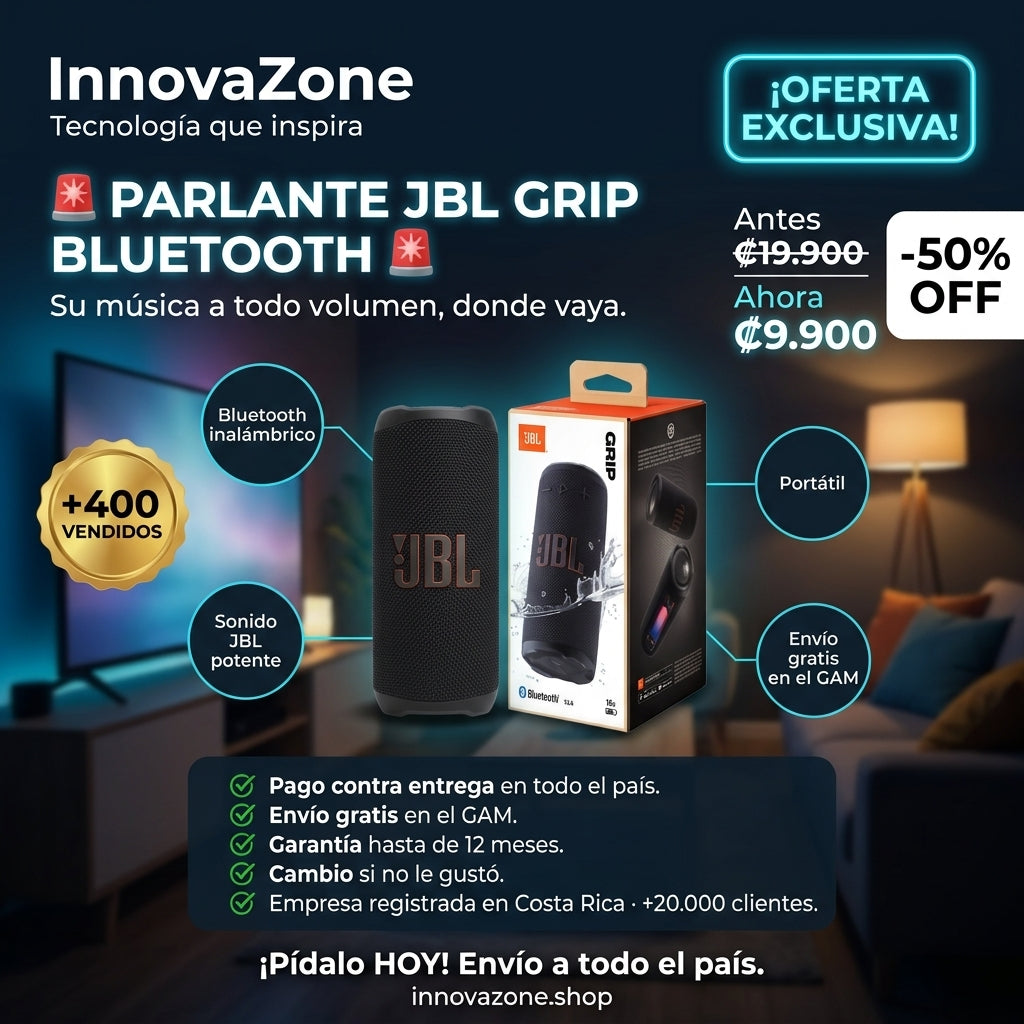Parlante JBL Grip Bluetooth - oferta