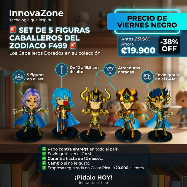 Set de 5 Figuras Caballeros del Zodiaco F499 - oferta