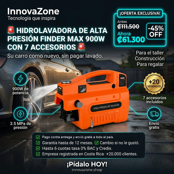 Hidrolavadora FINDER MAX 900W - oferta