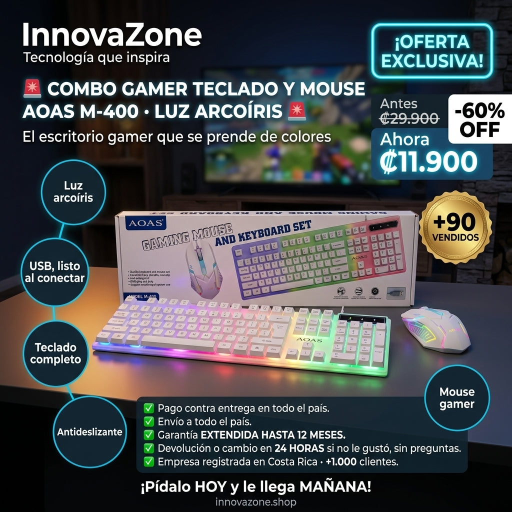 Combo Gamer AOAS M-400 - oferta