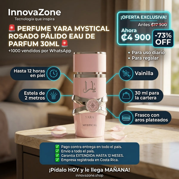 Perfume Yara Mystical Rosado Pálido 30ml - oferta