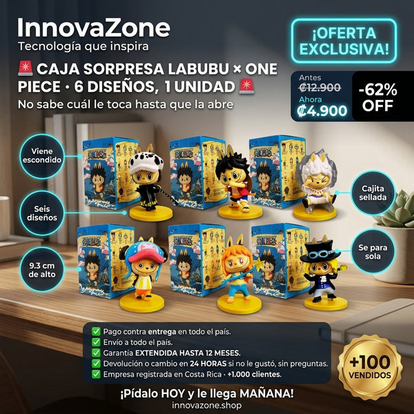 Caja Sorpresa Labubu One Piece 6 disenos - oferta