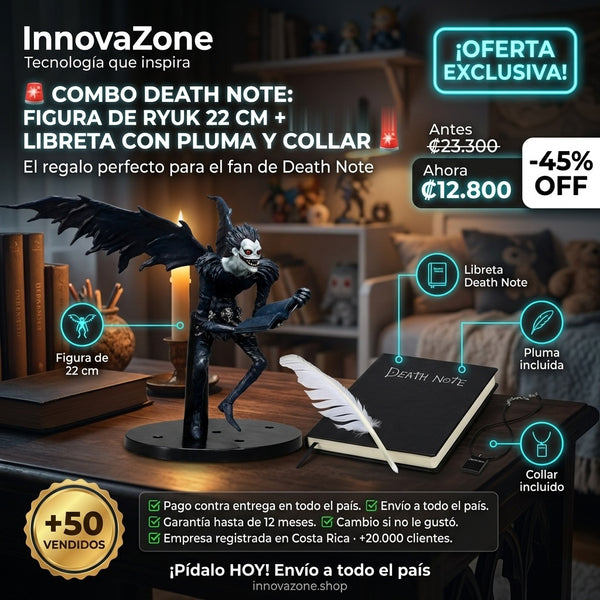 Combo Death Note figura de Ryuk y libreta - oferta