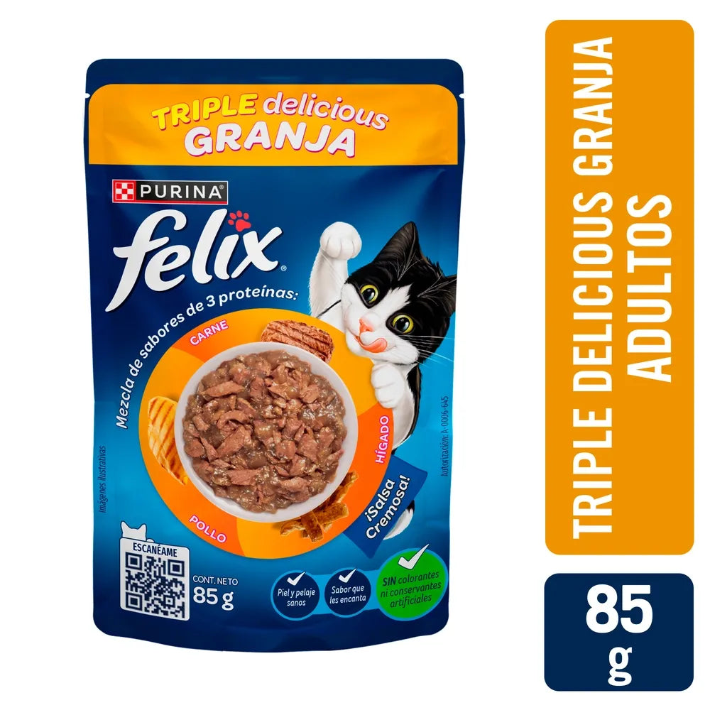 Alim Hum Pouch Felix Adulto 3 Prot 85 G