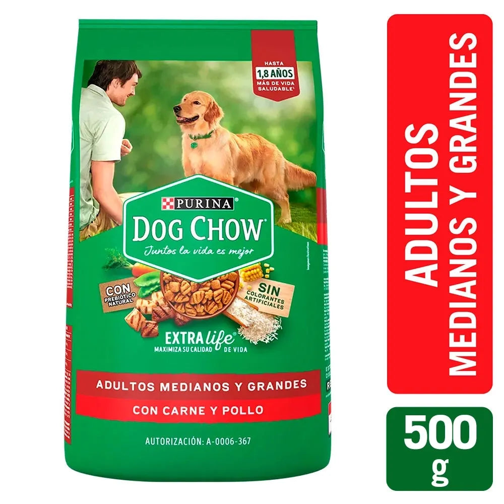 Alimento Para Perro Purina Dog Chow Adulto Medianos Y Grandes - 500 G
