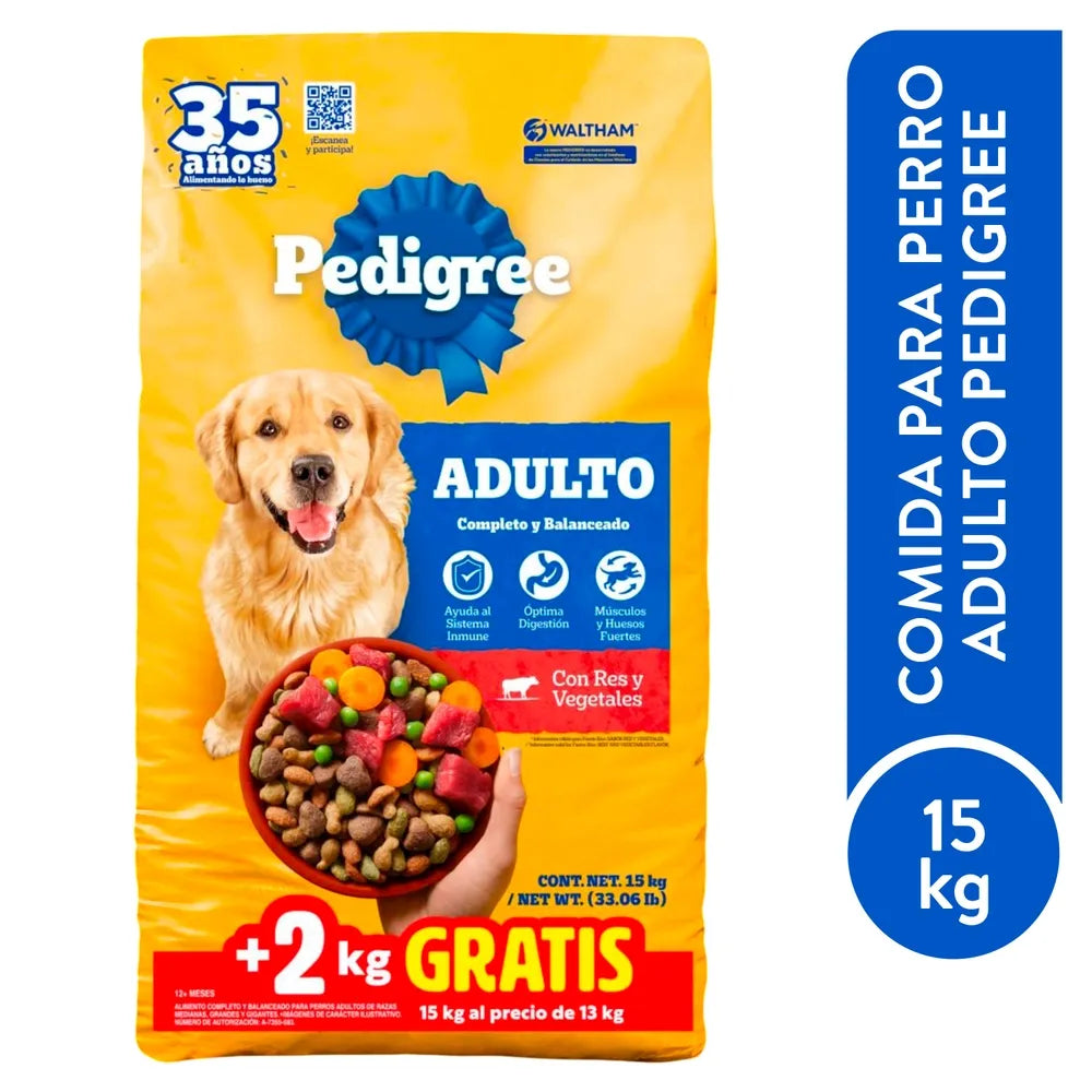 Alimento Pedigree Adulto 15000g Prom 2k