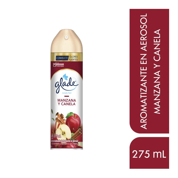 Aromatizante Glade En Aerosol Manzana Y Canela - 275 Ml