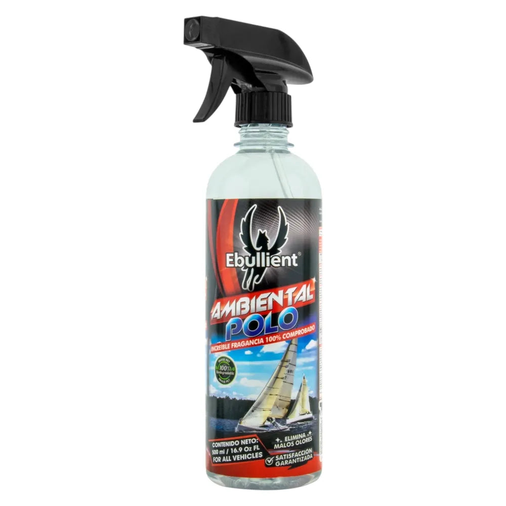 Aromatizante Ebullient Para Auto En Spray Aroma Polo - 500 Ml