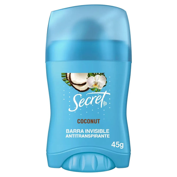Barra Antitranspirante Secret Invisible Coconut - 45 G