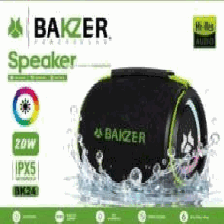 BOCINA BAKZER WATERPROOF 2X20W TF CARD BT USB 2.0 3000mAh