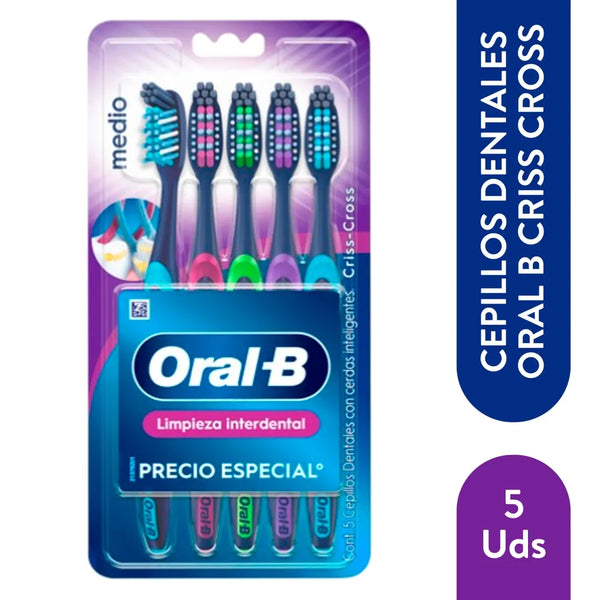 Cepil Dental Criss Cross 5pack X 20it Unidad