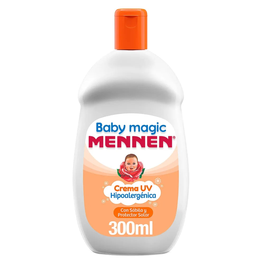 Crema Para Bebes Hipoalergénica Baby Magic Mennen Con Sábila Y Protector Solar - 300 Ml
