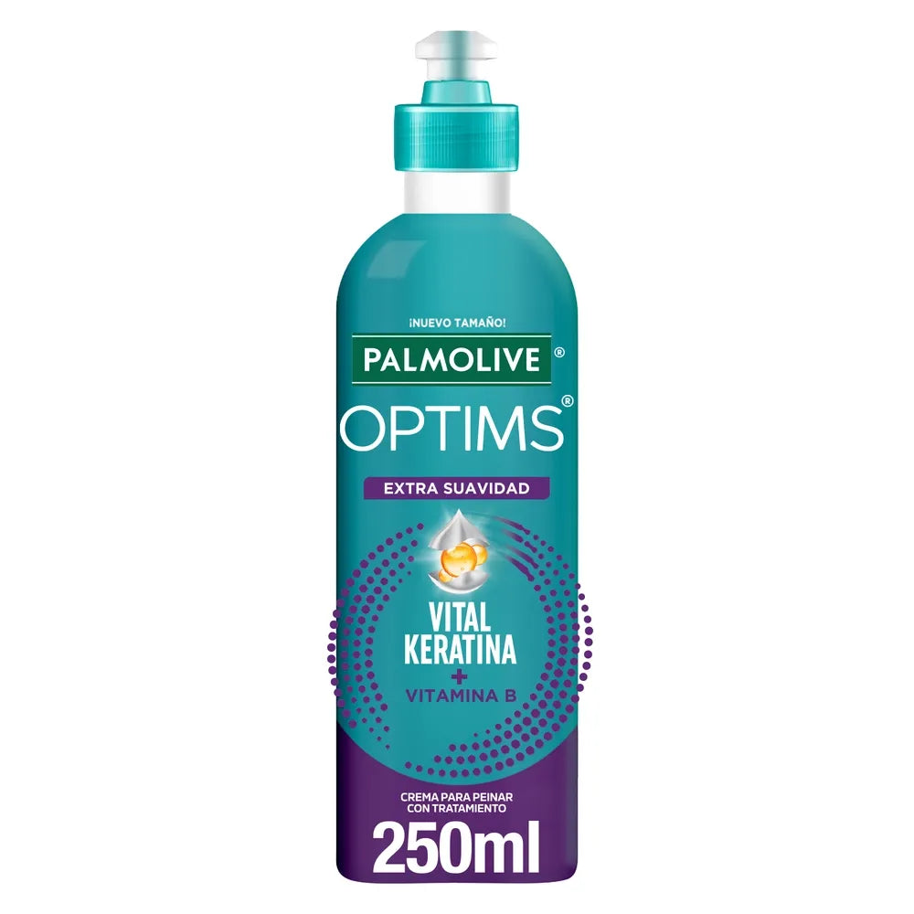 Crema Para Peinar Palmolive Optims Extra Suavidad Con Vitamina B - 250 Ml