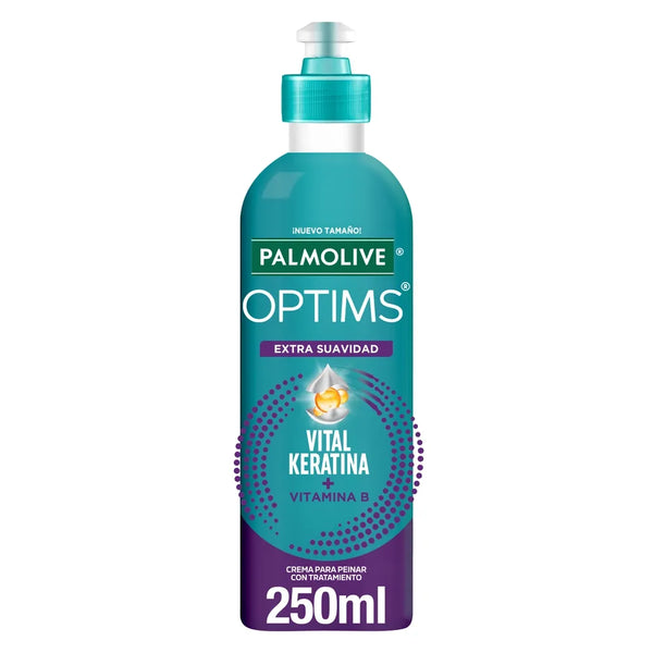 Crema Para Peinar Palmolive Optims Extra Suavidad Con Vitamina B - 250 Ml