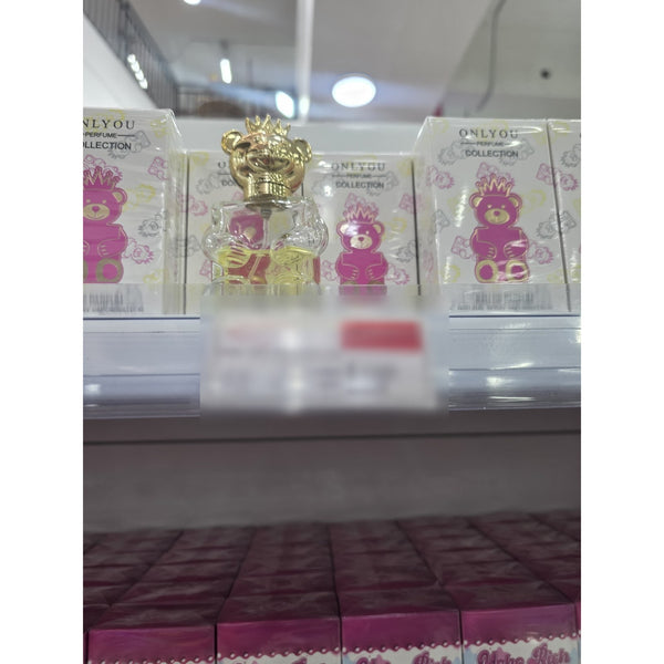 Perfume ONLYOU Collection Osito Eau de Parfum botella de vidrio con tapa dorada