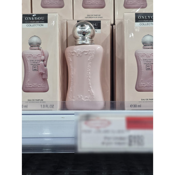 Perfume ONLYOU Collection No. 898 Eau de Parfum 30ml botella rosada relieve encaje