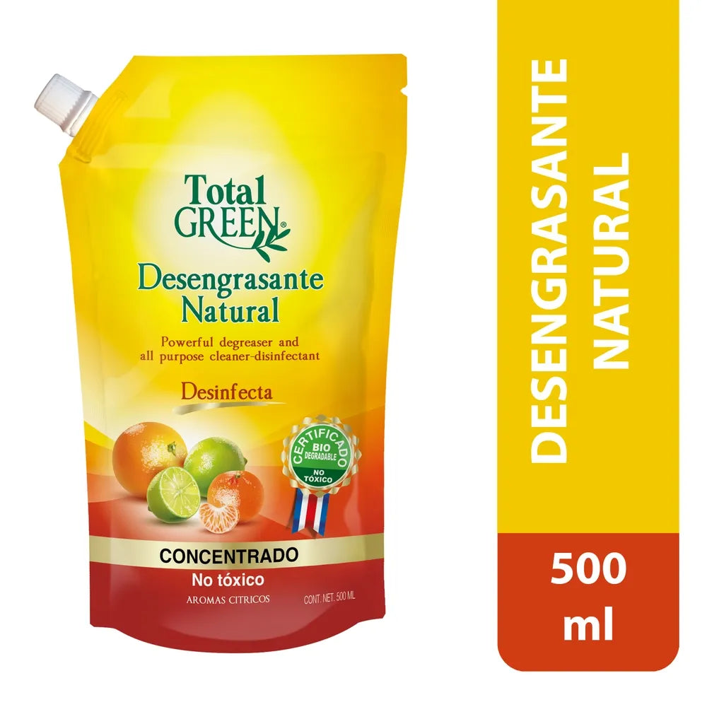 Desengrasante Natural Total Green Aroma Cítricos - 500 Ml